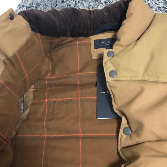 Rag & Bone Field Tan Padded Vest - Picture 4 of 6